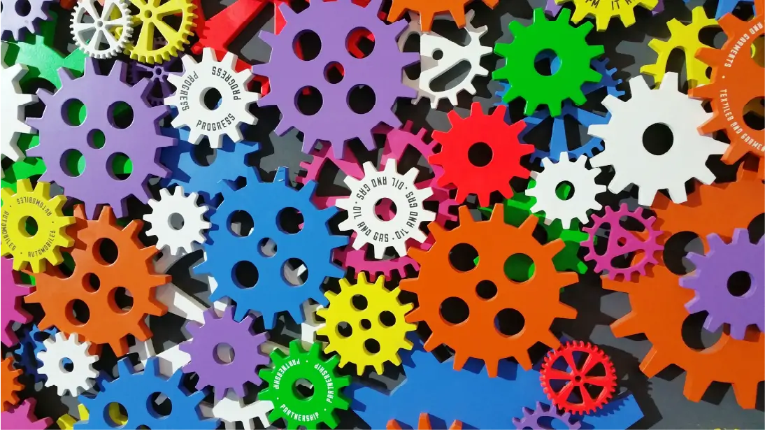Process management. Moving gears mesh